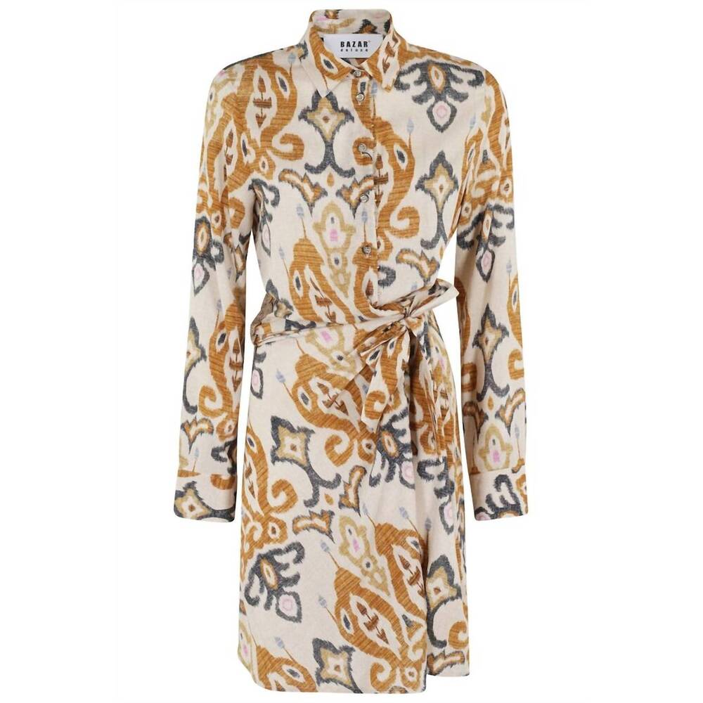 NEW BAZAR DELUXE women's wrap dress in multi print